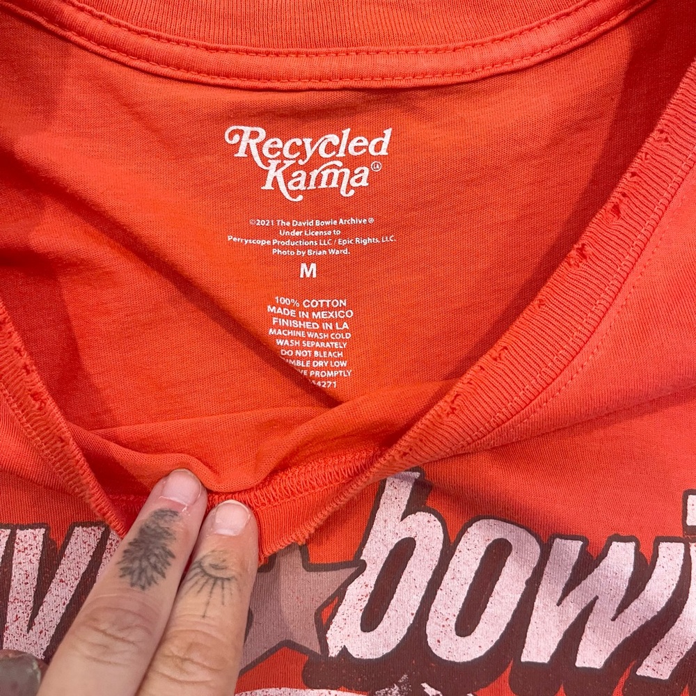 Recycled Karma David Bowie Tee - Picture 5 of 9